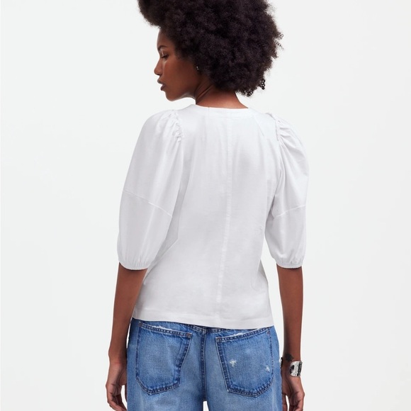 Madewell white Puff-Sleeve Tee - Picture 3 of 4